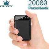 👉 Powerbank Power Bank 20000mAh Dual USB Mobile Phone External Battery Fast Charge For iphone xiaomi mi Portable Charger mini