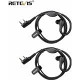 👉 Earphone Retevis EEK007 2Pin Earhook Earpiece 2pcs Walkie Talkie Earphones For RT22 RT622 Two Way Radio Kenwood/Baofeng