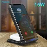 👉 Dockstation XS 8 2 in 1 15W Quick Charge Dock Station Qi Wireless Charger Stand For iPhone 11 XR X Airpods Pro Samsung S20 S10 Galaxy Buds