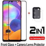 👉 Cameralens For Samsung A31 Glass 2 in 1 Camera Lens Protective Galaxy Screen Protector On Samsun A 31 31A Safety Film