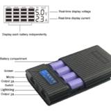 IPhone Anti-Reverse DIY Power Bank Bo LCD Display Charger Powerbank Anti-Reverse DIY Power Bank Box 4x 18650 Battery LCD Display Charger For iphone