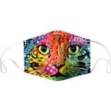 👉 Mascara 1pcs Cat Printed Face Cover Mask Dustproof And Washable Mouth Adults Mascaras Masque Mascarillas Protective Z0718