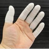 Glove rubber 20pcs Disposable Anti Static Latex Finger Cots Eyebrow Extension Gloves Practical Off Eyelash Tool Accessories