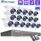 👉 Video surveillance kit H.265 16CH 2MP 5MP POE NVR CCTV Security System 16PCS IR Outdoor 1080P Audio Record IP Camera P2P 4TB