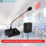 👉 Intercom Retekess TW106 5W Dual Way Window Counter Dual-Way Interphone System For Restaurant Bank Office Store