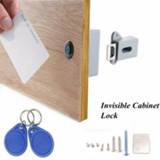 👉 Locker Battery RFID Digital Cabinet Lock Invisible Hidden IC Card Sensor Smart Door Drawer Wardrobe Wooden