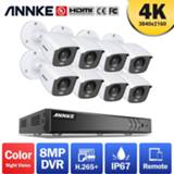 👉 CCTV camera ANNKE 4K Ultra FHD Full Color Video Surveillance System 8CH 8MP H.265+ DVR With Outdoor Weatherproof Security Cameras