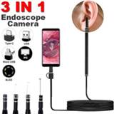 👉 Mini camera 1Set In Ear Cleaning Endoscope Usb Visual Spoon 5.5Mm Android Pc Pick Otoscope Borescope Tool Health Care