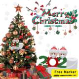 👉 Ornament 2020 Quarantine Christmas Tree Decoration Gift Personalized Hanging Pandemic -Social Distancing Santa Claus with Mask