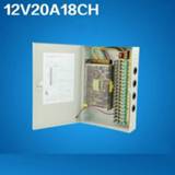 👉 Power supply 12V 20A 18 Channel Security Box Monitoring Centralized CCTV Led Switch
