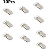 Suspender baby's 10Pcs Metal Clips Insert Baby Pacifier Dummy Holder Hook Face Mask Fixed Extended Comfortable DIY Accessories