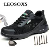 👉 Shoe steel LEOSOXS Plus Size Men's Winter Toe Cap Protective Work Shoes Lightweight Breathable Non-slip Sneakers Free shipping