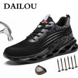 👉 Veiligheidsschoen steel DAILOU Toe Cap Safety Shoes Indestructible Puncture-Proof Air Mesh Non-slip Lightweight Construction Free Shipping