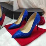 👉 Stiletto vrouwen Customized 34-45 Wedding Season Full Crystal Elegant High Heels Stilettos Sexy Bling Party Women Pumps Shoes