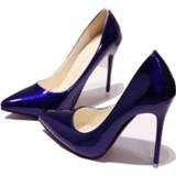 Shoe wit rood beige blauw vrouwen 2020 New Fashion high heels women pumps thin heel classic white red nede sexy prom wedding shoes Blue wine