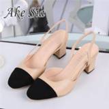 👉 Shoe vrouwen 2020 Hot sale Summer Women Shoes Dress mid Heel Square head fashion Wedding party Sandals Casual