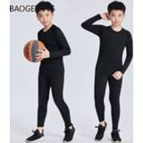 Sweatpant 1 sets of children's Breathable suit thermal underwear training basketball Sweatpants tights t shirt clothing