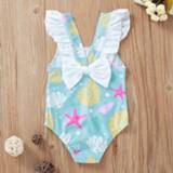 Zwempak kinderen meisjes baby's Cartoon Shell Starfish kids girl swimsuit baby swimwear beach bathing suits children toddler one piece ruffle