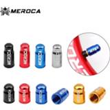 👉 Bike alloy 2 Pcs MEROCA Lightweight Aluminum Mountain Tire Valve Cap Road Bicycle Schrader/Presta Valves Dust Cover