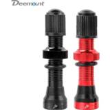 👉 Bike brass Deemount 2PCS Bicycle Tubeless Schrader Nipple A/V Valves Core CNC Machined Anodized for MTB Road Rims