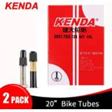 👉 Bike MM kinderen 2 Units Kenda Inner Tube 20 Inches Bicycle Tire FV AV Schrader Presta Valves Kids Bikes Tubes 48/60