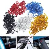 👉 Bike 50Pcs MTB Bicycle Brake Shifter Inner Cable Tips Crimps Aluminum Sports Cycling Part Shift Cables End Caps Accessories