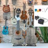 👉 Ukelele Top Solid Ukulele All Figured Maple Highgloss Concert 23 In Electric Guitar 4 Strings Guitarra Uke Acoustic