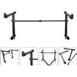 👉 Piano zwart Adjustable Electronic Keyboard Stand Heightened Support Music Holder Instrument Black Accessories