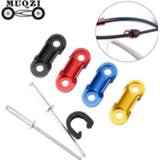 👉 Bike alloy MUQZI Frame Embedded Brake Shift Cable Base MTB Road Bicycle Aluminum Line Pipe Clamp Hose Fixed