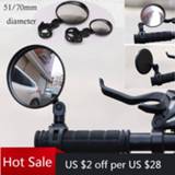 👉 1PC Round Bicycle Rearview Handlebar Mirrors Mountain Bike Cycling Rear View Mirror Wide Angle Convex Mirror Bicycle Accessory