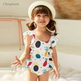 👉 Zwempak meisjes kinderen baby's Girls One Piece Swimsuit with Pineapple Print 2-10 Y Kids Swimwear Baby Bathing Suit Children Summer Beach Wear Child Water