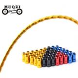 👉 Bike alloy MUQZI 20pcs Derailleur Shift Brake Fishbone Line Tube Cap Slub Catheter Aluminum Protection Shell Mountain Road Bicy