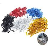 Bike 50Pcs Bicycle MTB Brake Wire End Core Caps Cable Aluminum Cover Gear Bikes Parts Cycling Equipments Accessory Fast Delivery