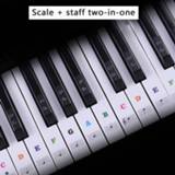 Piano transparent 88/61/54 Key Keyboard Sticker Detachable Music Decal Notes Stickers Symbol