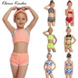 👉 Zwempak kinderen baby's meisjes Swimsuit Kids Children's Sport Swimwear 2020 Summer Two-piece Bathing Suits Toddler Baby Girls Tankini Bikini Sets 2-14 Years