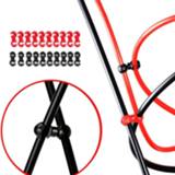 👉 Bike 10 Pcs S Shaped Hook Clips Bicycle Cross Cable Tidy Ties Holder Collect Rotating Style Buckle Clip HOT Sale Parts