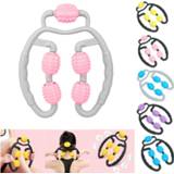 👉 Shaft foam 5 Wheels Fitness Ring Leg Clamp Massager Eliminate Muscle Relaxation Wheel Calf Massage Roller Full Body Thinner