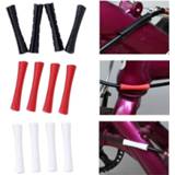Bike 2PCS Pipe Tube Cover Bicycle Shift Line Brake Cable Protective Sleeve Housing Hand Protector Handlebar Guard