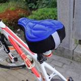 👉 Bike silicone gel Newly New Cycling Bicycle Saddle Seat Cover Silica Cushion Soft Pad FIF66