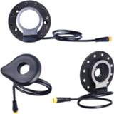 👉 Bike Waterproof Electric Bicycle Pedal Assist Sensor E Double Hall 12 Magnet Left/Right Side PAS System DIY eBike Modified Parts