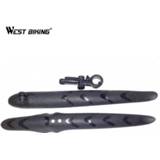 👉 Bike WEST BIKING Parts 1 Pair Flexible Non-deformation Folding Mountain Road Front Rear Mudguard Cycling Bicycle Fender