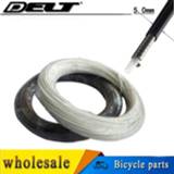 👉 Bike zwart wit 10M 5.0mm MTB Road BMX Mountain bicycle cycling black brake cable housing white parts Accessories