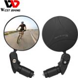 👉 Bike WEST BIKING 360 Rotate Bicycle Rearview Mirror Safety Cycing Rear View Accessories for MTB Handlebar Mirrors