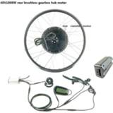 👉 Ebike Whole Waterproof Cable electric conversion kit 48V1000W Rear cassette motor wheel with KT LCD6 display