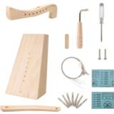 👉 Harp DIY Kit 7 String Lyre Basswood Instrument Make You Own Home w/ All Accessories Handcraft Music Toys Gifts
