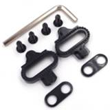 👉 Bike New Hot Road Shoes Cleats Mountain Locking Plate pedal lock Riding splint set self-locking piece Iron