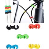 👉 Bike 20pcs Bicycle MTB Brake Gear Cable S Style Clips Buckle Hose Guide Cross Line Clip Ring Clasp Cycling Accessories