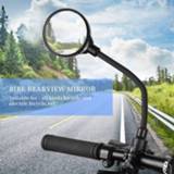 👉 Bike silicone Mirror Handlebar 2 PCS Bicycle Rearview Mountain Accessories MTB 1 Hose Adjustment Reflector