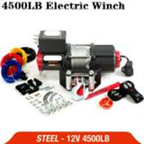 👉 Afstandsbediening steel RU electric winch 12V 4500lb remote control set heavy duty ATV trailer high strength