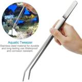 👉 Tweezer steel Aquatic Plant Tweezers 430 Stainless Extra Long 27-48Cm Straight and Curved Feeding Forceps Water Aquarium Tools